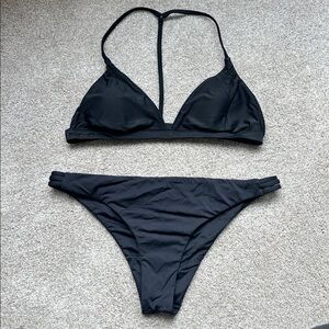 Roxy Black Women's Swim Bikini Set